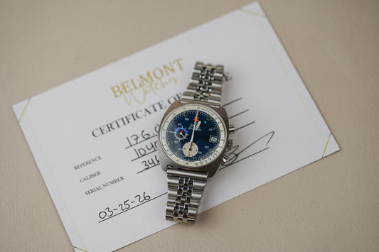 1972 Omega Seamaster Chronograph 176.007 Gloss Blue Dial