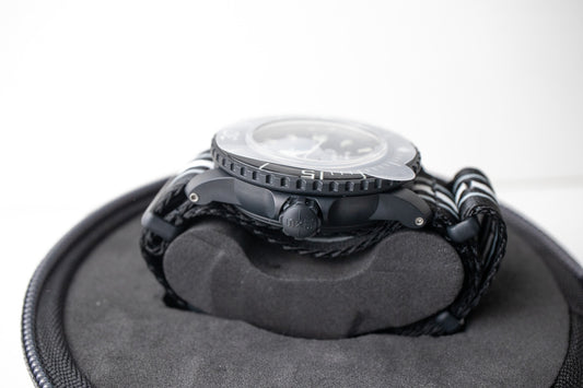 Blancpain x Swatch Ocean of Storms right side of the watch case