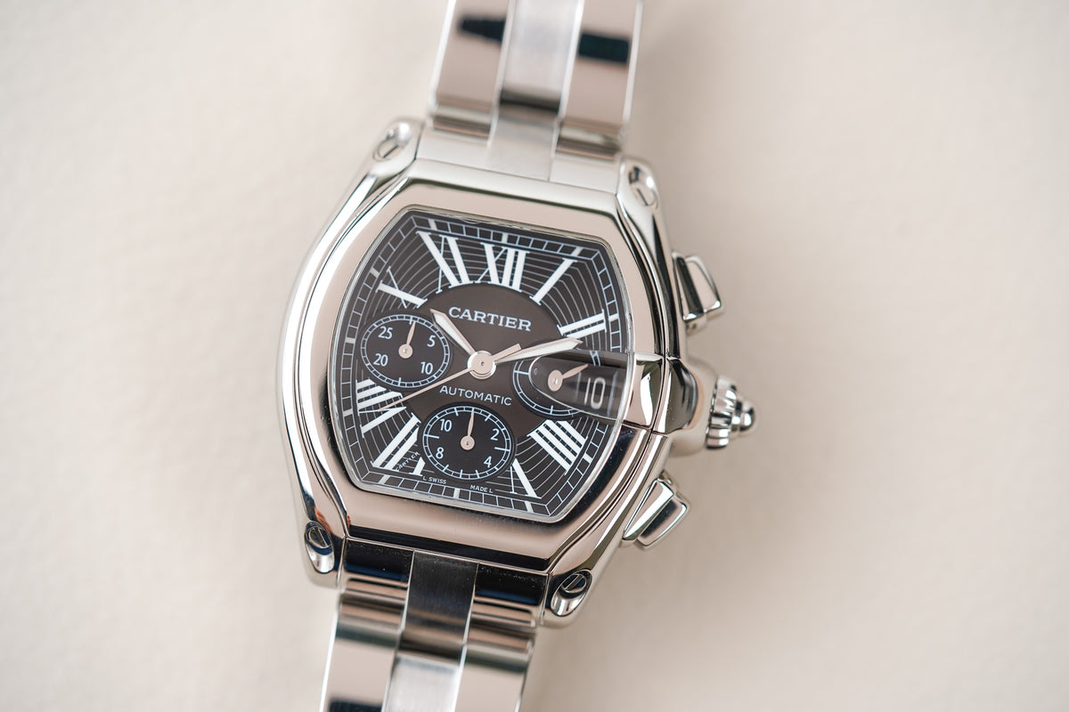 Cartier Roadster XL Chronograph 2618 Black Dial