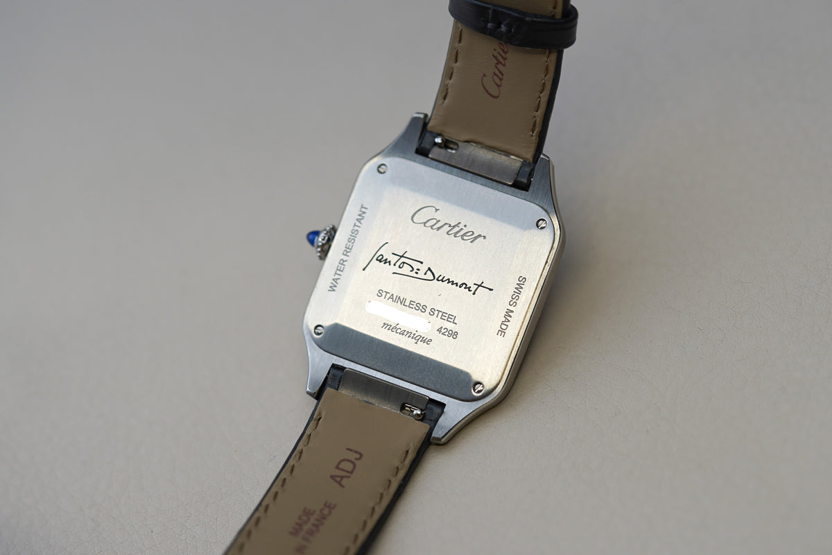 Cartier Santos Dumont Black Lacquer Large WSSA0046