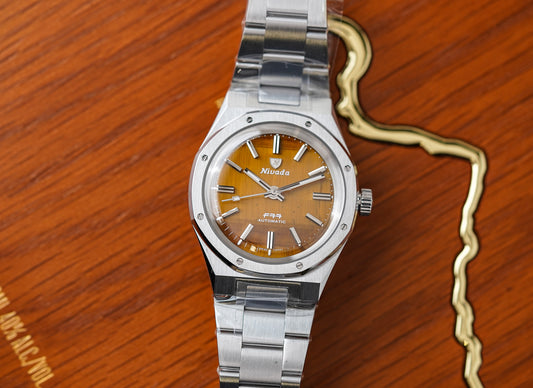 Nivada Grenchen F77 Tiger Eye MK1 Steel 68032A77