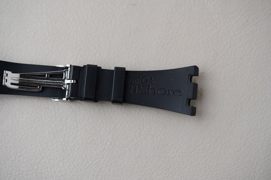 Audemars Piguet Royal Oak Offshore Rubber Strap OEM Black Steel Deployant