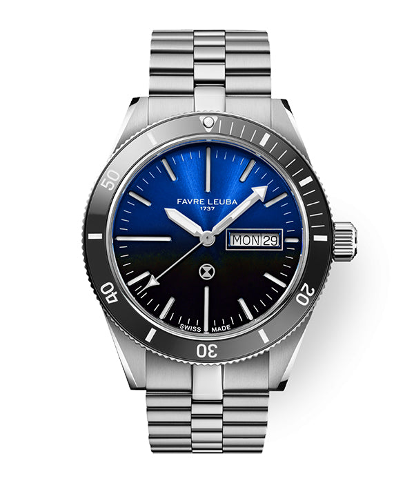 Favre Leuba Deep Raider Day Date Blue 00.20311.110.02.200