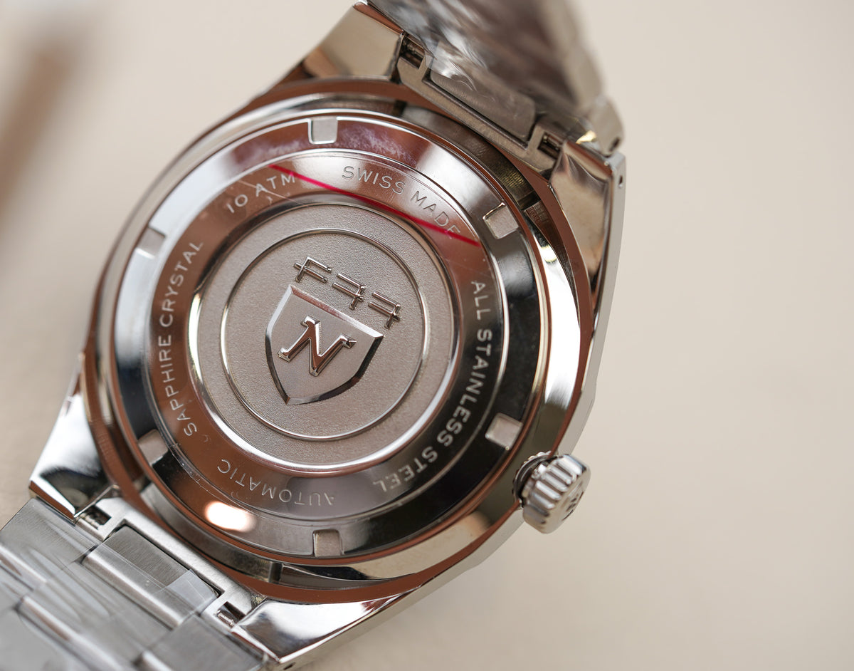 Nivada Grenchen F77 41mm Black Dial No Date 68041A77A