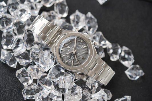 Nivada Grenchen F77 Chrono Mecaquartz Grey 38MM 68001Q77