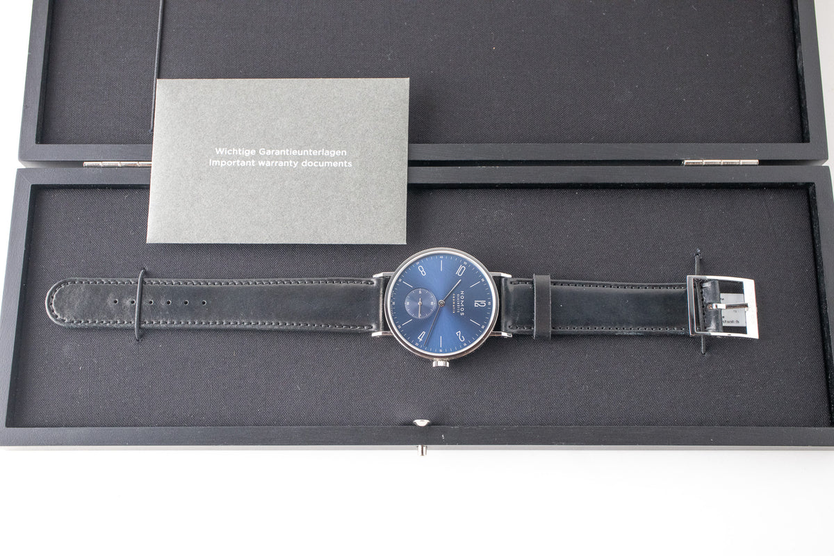 Nomos Tangente Neomatik 39 Blue Gold 146