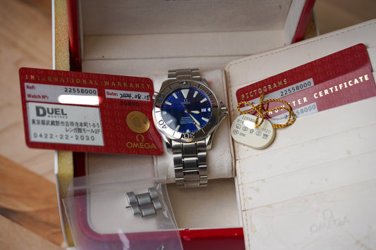 Omega Seamaster 'Electric Blue' 2255.80 41mm