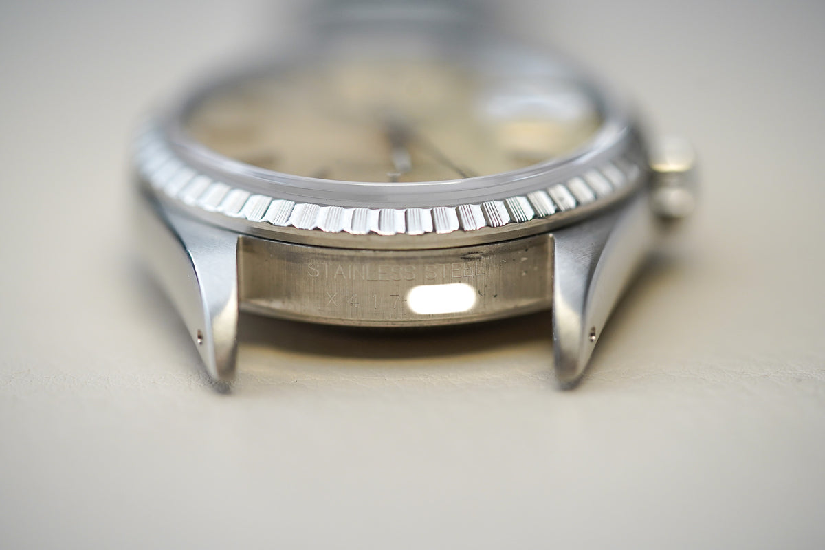 Rolex Datejust Silver Tropical Dial 16220