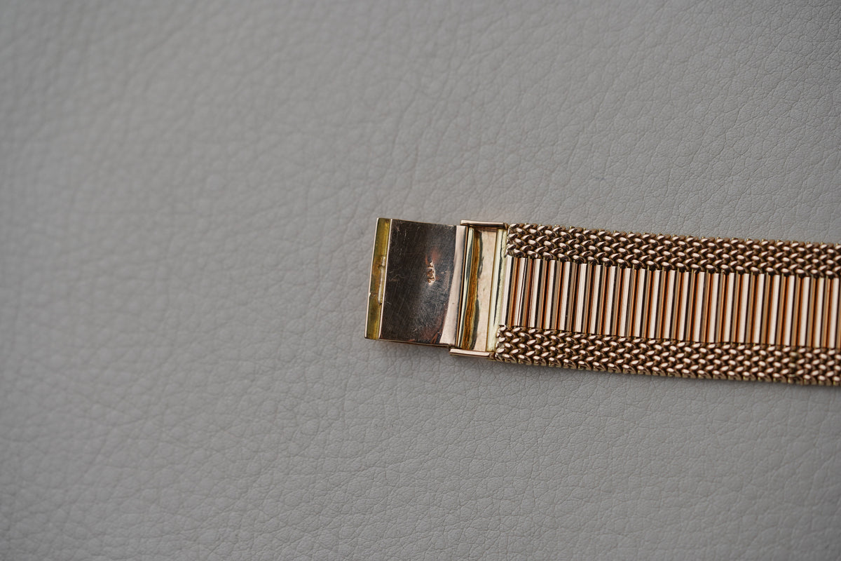 1960's IWC 18k Rose Gold Dress Watch Ref. 89 14k Rose Gold Bracelet