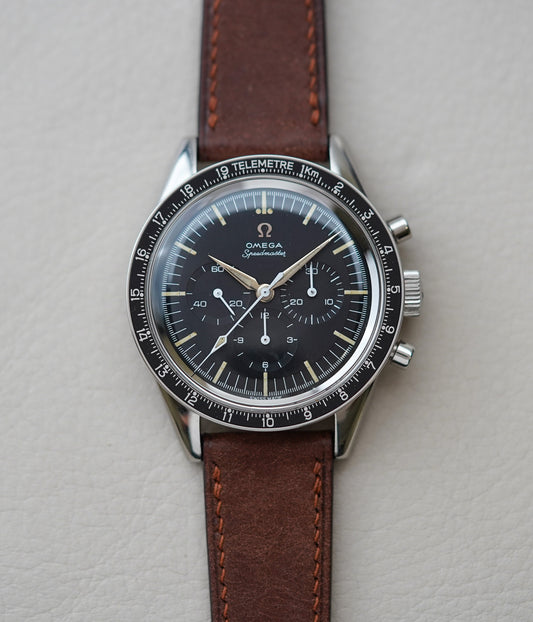 1963 Omega Speedmaster 105.002-62 Alpha Hands KM Telemeter Bezel