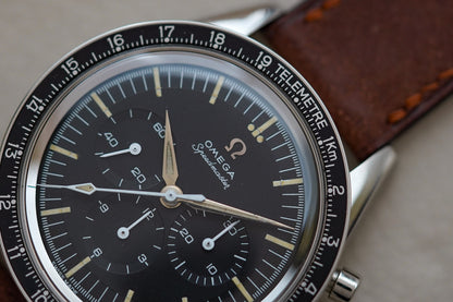 1963 Omega Speedmaster 105.002-62 Alpha Hands KM Telemeter Bezel