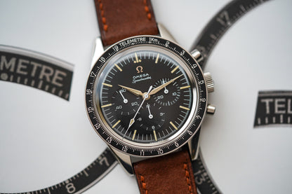 1963 Omega Speedmaster 105.002-62 Alpha Hands KM Telemeter Bezel