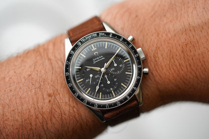 1963 Omega Speedmaster 105.002-62 Alpha Hands KM Telemeter Bezel