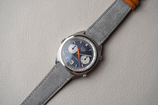 **DEPOSIT***1970's Heuer Carrera 1153 Blue Dial