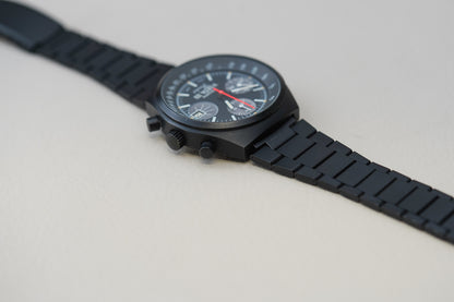 1970's Heuer Chronograph Black PVD Ref 13-1 'Volvo Vista III Finalist'