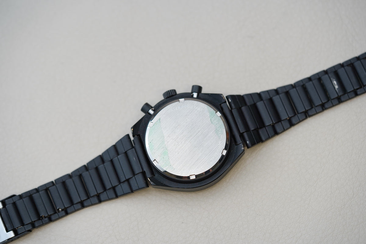 1970's Heuer Chronograph Black PVD Ref 13-1 'Volvo Vista III Finalist'
