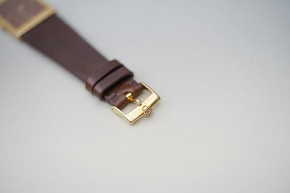 1970's Rolex Cellini 4127 18k Yellow Gold Burl Wood Dial