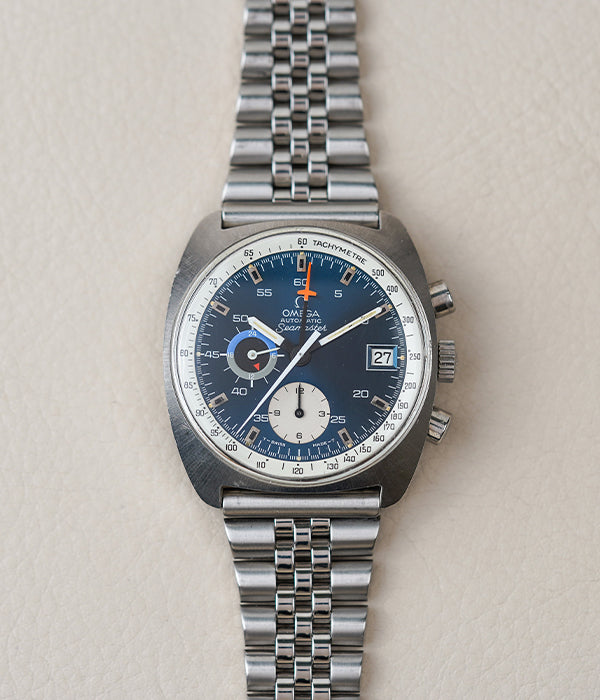 1972 Omega Seamaster Chronograph 176.007 Gloss Blue Dial