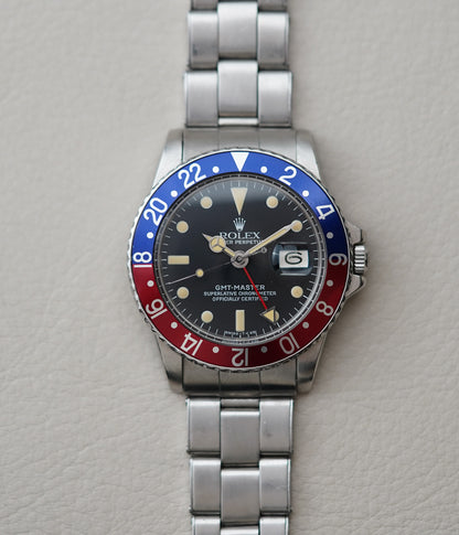 1978 Rolex GMT-Master 1675 Pepsi Matte Dial