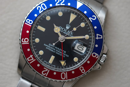 1978 Rolex GMT-Master 1675 Pepsi Matte Dial