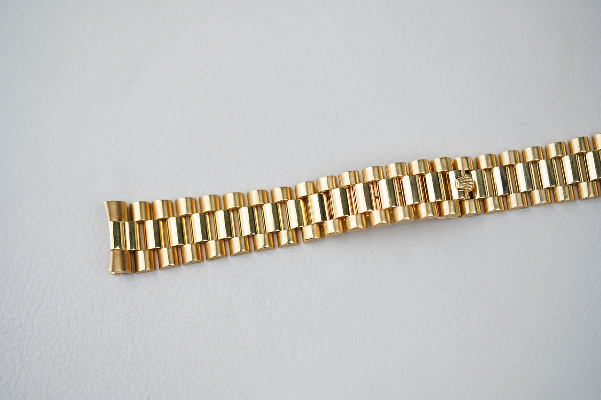 1981 Rolex Day-Date 18038 Champagne Lemon Baguette Diamond Dial