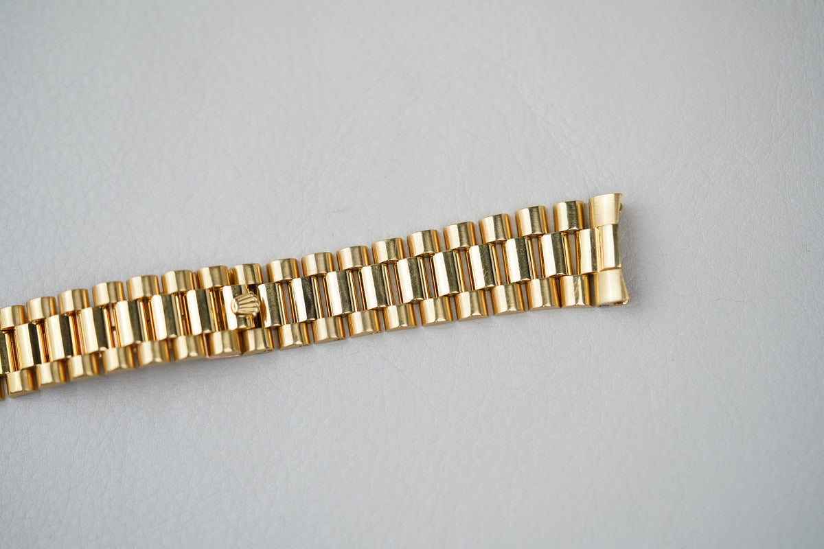 1981 Rolex Day-Date 18038 Champagne Lemon Baguette Diamond Dial