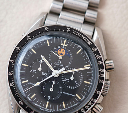 1985 Omega Speedymoon 'Smiley Moon' 345.0809 Speedmaster