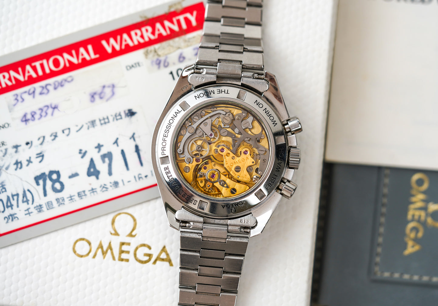 1996 Omega Speedmaster Moonwatch 3592.50 Hesalite Sandwich