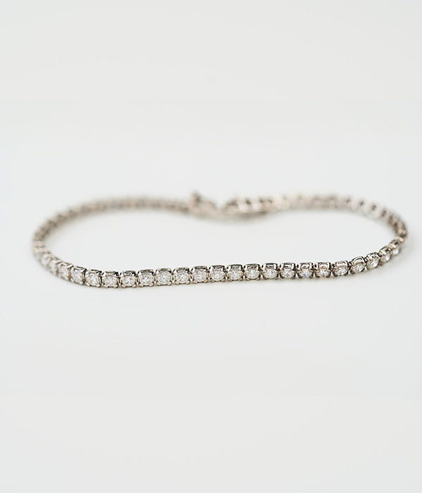 2.00tcw 14k White Gold and Lab Grown Diamond Tennis Bracelet
