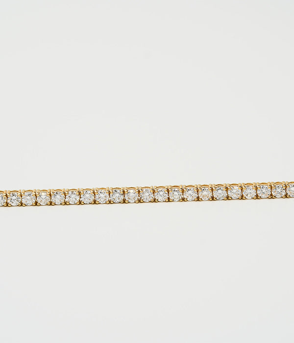 6.00tcw 14k Yellow Gold and Lab Grown Diamond Tennis Bracelet
