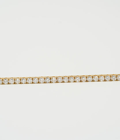 6.00tcw 14k Yellow Gold and Lab Grown Diamond Tennis Bracelet