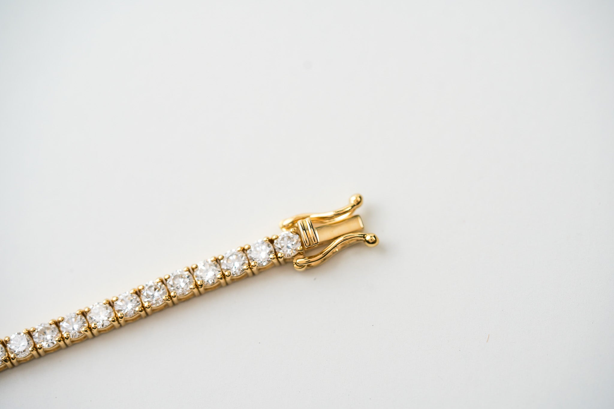 6.00tcw 14k Yellow Gold and Lab Grown Diamond Tennis Bracelet
