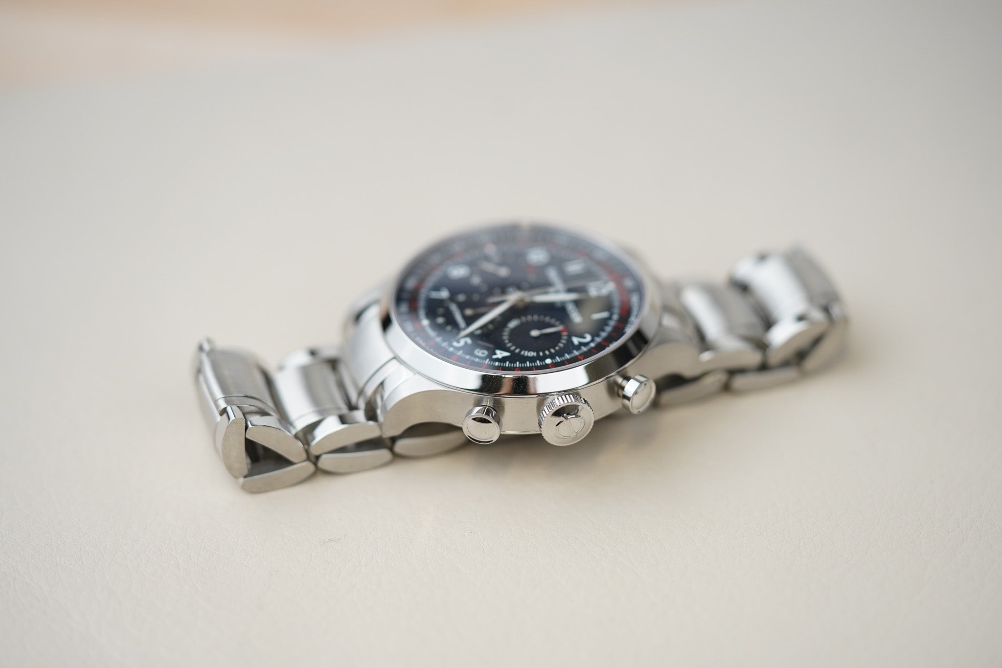 Baume & Mercier Capeland Chronograph XL 44mm 65716 Blue Dial