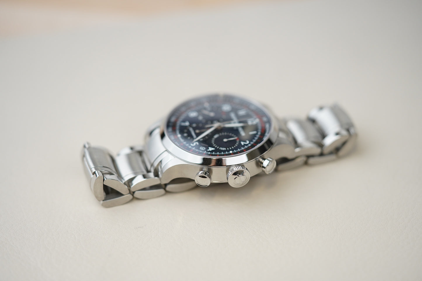 Baume & Mercier Capeland Chronograph XL 44mm 65716 Blue Dial
