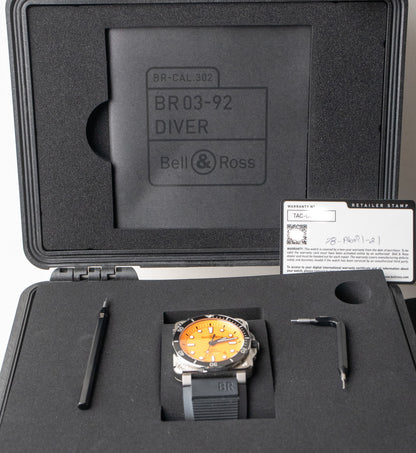 Bell & Ross BR 03-92 Diver Orange BR0392-D-O-ST/SRB