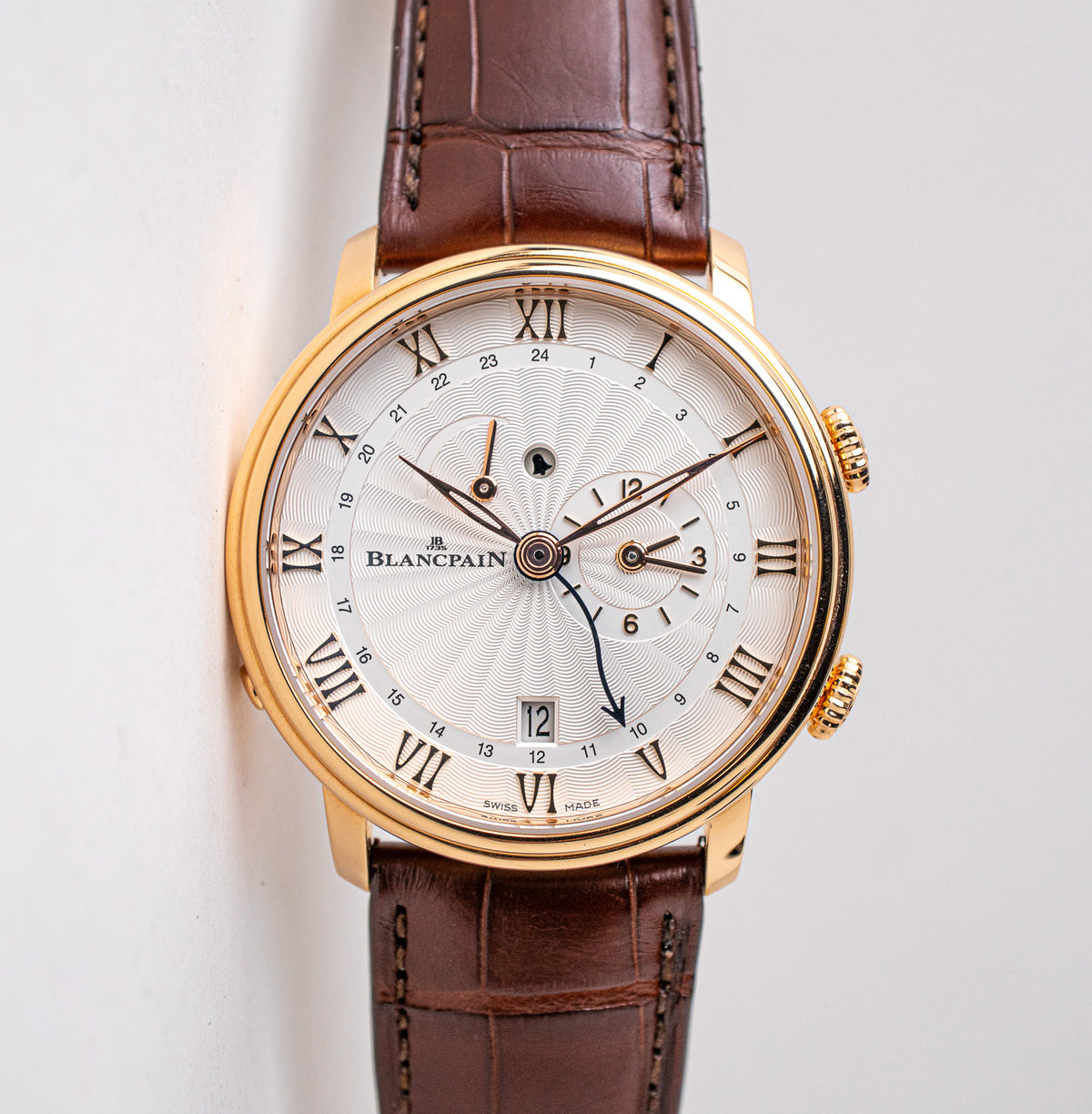 Blancpain Villeret Reveil Alarm GMT 6640 3642 55B