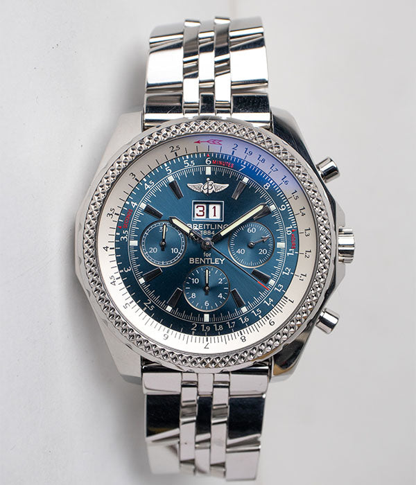 Breitling Bentley 6.75 Chronograph Blue A44362