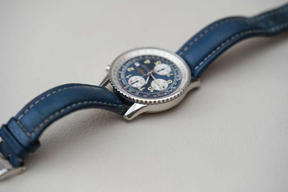Breitling Old Navitimer II Blue Arabic Dial A13022