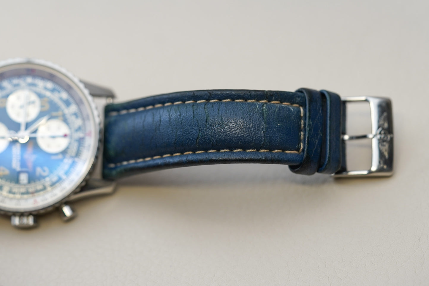 Breitling Old Navitimer II Blue Arabic Dial A13022
