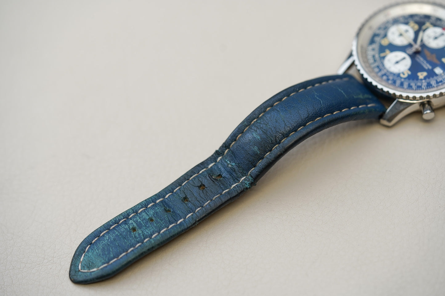 Breitling Old Navitimer II Blue Arabic Dial A13022