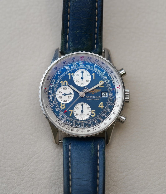 Breitling Old Navitimer II Blue Arabic Dial A13022