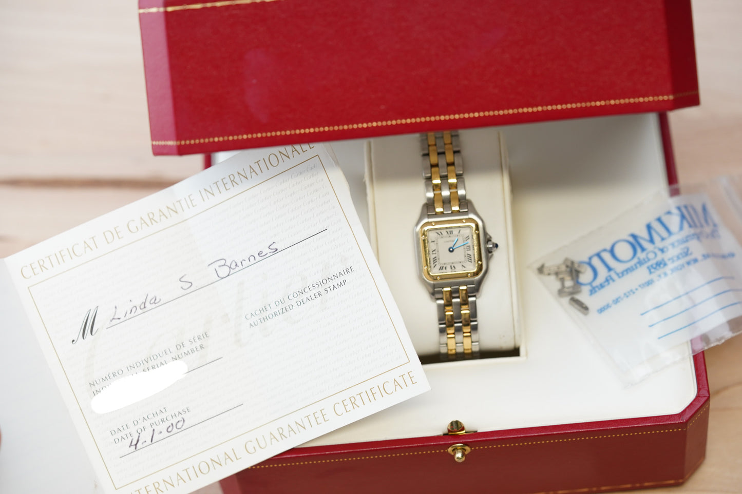Cartier Panthère 1120 Two Tone "Small Two Row"
