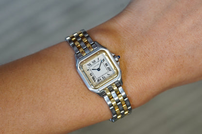 Cartier Panthère 1120 Two Tone "Small Two Row"