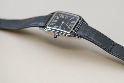 Cartier Santos Dumont Black Lacquer Large WSSA0046