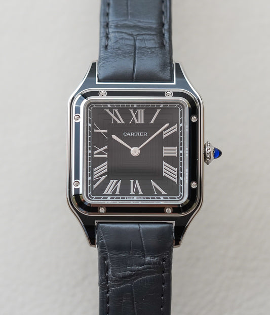 Cartier Santos Dumont Black Lacquer Large WSSA0046
