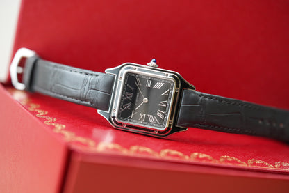 Cartier Santos Dumont Black Lacquer Large WSSA0046