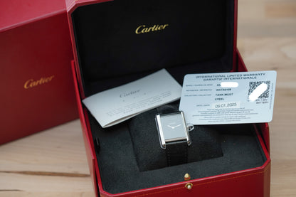 Cartier Tank Must Large Black Dial WSTA0108