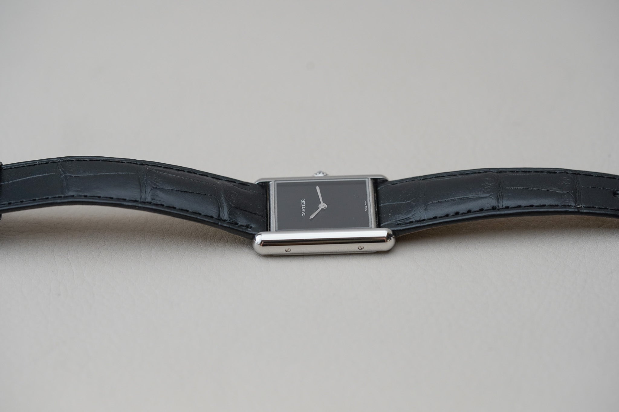 Cartier Tank Must Large Black Dial WSTA0108