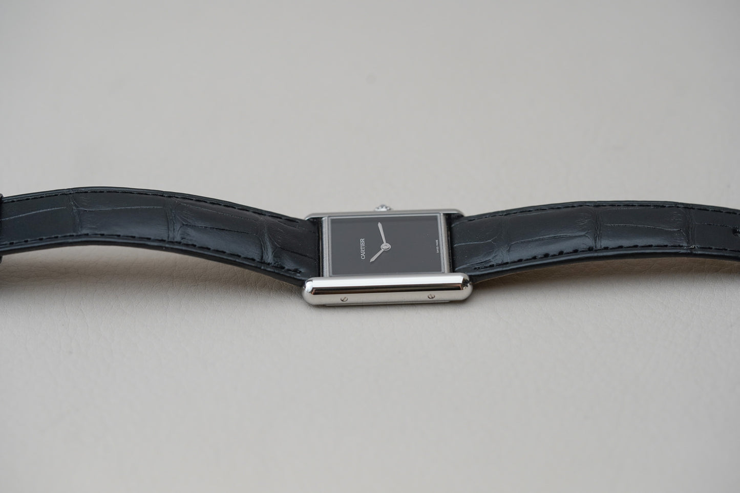 Cartier Tank Must Large Black Dial WSTA0108
