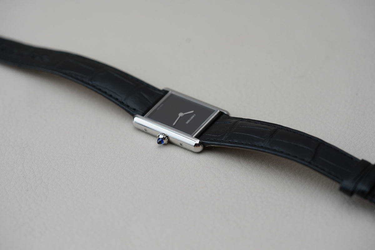 Cartier Tank Must Large Black Dial WSTA0108
